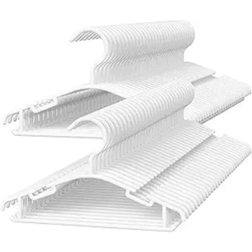 GoodtoU Baby Hangers, 60 Pack Baby Clothes Hangers for Closet Kids Plastic Hangers Toddler Infant Nursery Child Small Children (White)