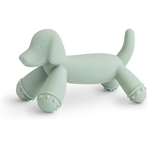 mushie Silicone Baby Teether Toy | Dog Figurine Teether