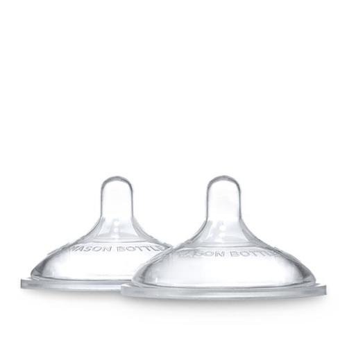 Silicone Nipples | Glass Baby Bottles | Mason Bottle