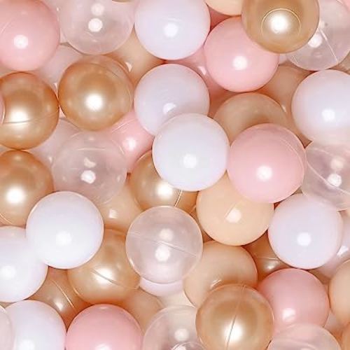 GOGOSO Ball Pits Balls for Toddlers Pack of 50 100 200 Plastics Shape Ball Non-Phthalate Non-BPA Non-Toxic 2.2-Inch Crush Proof Play Balls