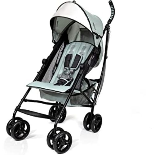 Summer 3Dlite Convenience Stroller, Eucalyptus – Lightweight Stroller with Aluminum Frame, Large Seat Area, Mesh Siding, 4 Position Recline, Extra Large Storage Basket – Infant Stroller for Travel