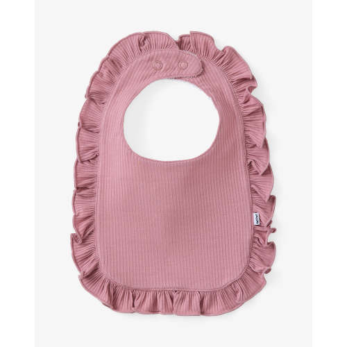 Rosewood Ribbed Ruffle Bib – Little Sleepies