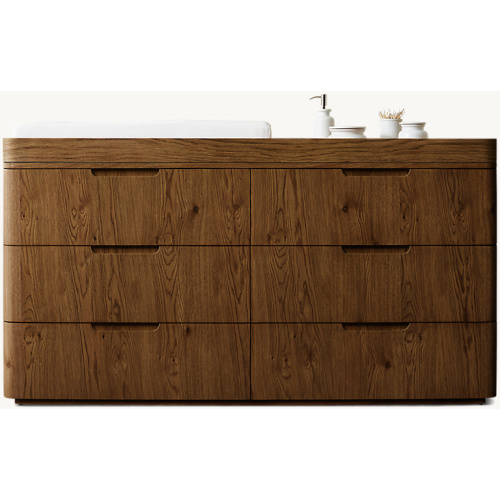 Madero Wide Dresser & Topper Set | RH Baby & Child Natural Oak