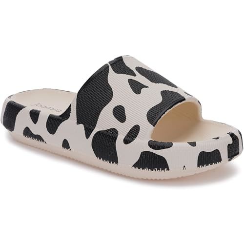 Joomra Pillow Slippers for Women and Men Non Slip Quick Drying Shower Slides Bathroom Sandals | Ultra Cushion | Thick Sole