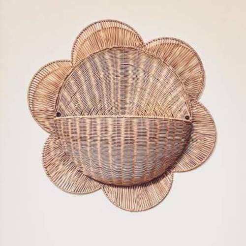 Floral Rattan Wall Hanging Decorative Basket - Cloud Island™