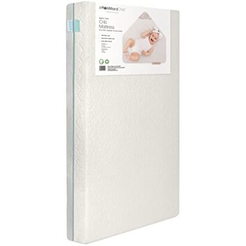 Graco Premium Crib & Toddler Mattress – GREENGUARD Gold Certified, CertiPUR-US Certified Foam, Machine Washable, Water-Resistant and Removable Cover, Fits Standard Full-Size Crib and Toddler Bed