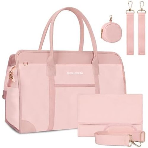 BOLOSTA Diaper Bag Tote for Women Diaper Bag with Changing Pad Hospital bag for labor and delivery Travel Maternity Bag