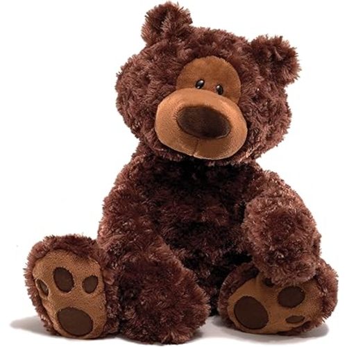 GUND Philbin Classic Teddy Bear, Premium Stuffed Animal for Ages 1 and Up, Chocolate Brown, 12”