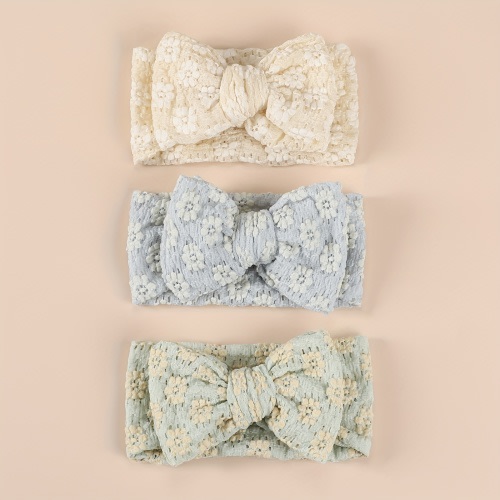 boho floral elastic headbands girls boys vintage double - Temu