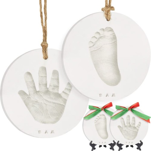 KeaBabies Cherish Ornament Keepsake Kit, White, Glaze Finish