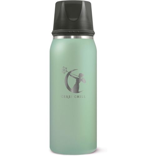 Breastmilk Chiller Reusable Storage Container by CERES CHILL | Keeps Milk Safe for up to 20 Hours | Connects w/Major Pumps (1 Chiller, Zen Green)