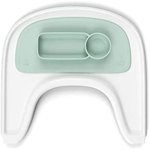 ezpz by Stokke Placemat, Soft Mint - Fits Stokke Tray for Tripp Trapp - Helps Prevent Messy Mealtimes - Durable, Convenient, Dishwasher & Microwave Safe - 100% Silicone