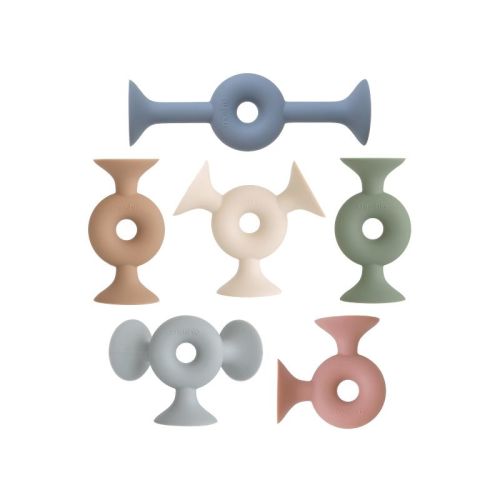 Mushie Silicone Suction Builders (Donut)