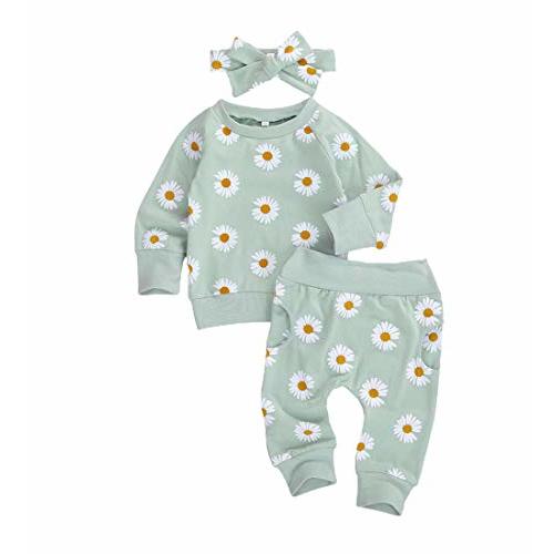Newborn Infant Baby Girl Clothes Set Sweatshirts Tops Pants Toddler Girl Outfits Gifts 3 6 9 12 18 24 Months