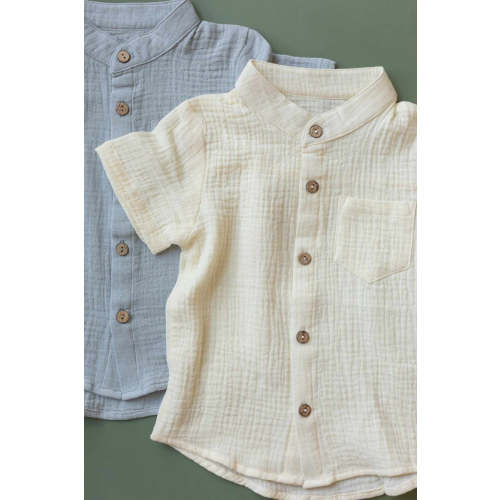 100% Organic Muslin Cotton Dress Shirt
