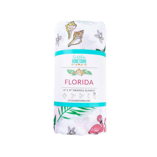 Florida Baby Muslin Swaddle Blanket (Floral)