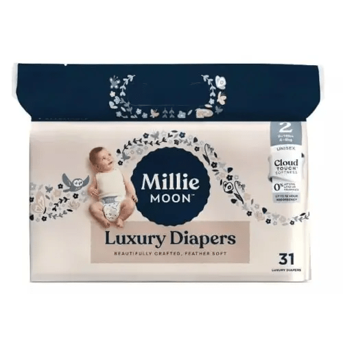 Millie Moon Luxury Disposable Diapers - (Size 2 and 31 Count)