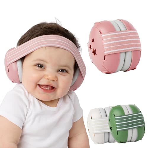 INDOORSY Baby Noise Cancelling Headphones - Baby Ear Muffs Noise Protection | Infant Ear Protection For Toddlers 0-36 Months