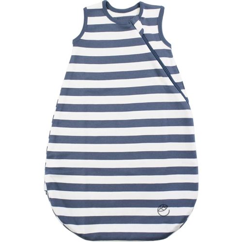 Ecolino Organic Cotton Baby Sleep Sack - 2-Way Zipper Baby Wearable Blanket - Toddler Sleeping Bag Sack - 18-36 Months - Deep Blue