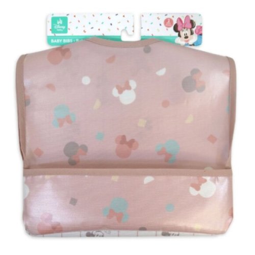 Minnie Mouse 2 Pack Girl Stay-Dry Canvas Bib Disney