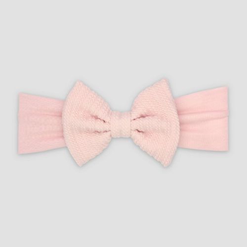 Carter's Just One You® Baby Girls' Headwrap Bow - Pink: Solid Polyester Headband for 0-1 Years, Hair Styling Accessory