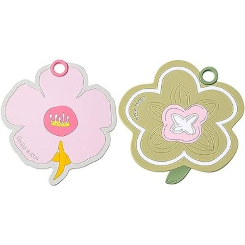 Flower-Shaped Silicone Bathtub Drain Cover 2 Packs - Tub Stopper Drain Stopper for Bathroom, Toddler Bath Essentials, Bathtub Accessories