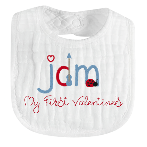 Victoria Milton- White Muslin Bib – AHA Designs