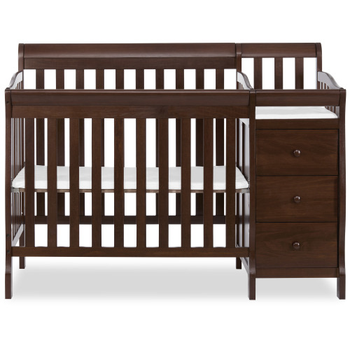 Dream On Me Jayden 4-in-1 Convertible Crib with Changer Espresso