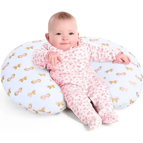 Little Grape Land Nursing Pillow, Breast Feeding Pillows for Mom, Butterfly Soft Cover with Breathable Filling, Feeding Support Pillow for 0-12 Months, Multifunctional Support Cushion for Travel