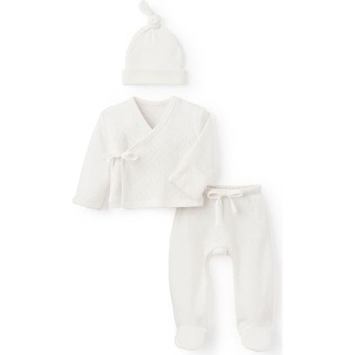 Preemie Organic Cotton Hat, Top & Pants Set, Preemie