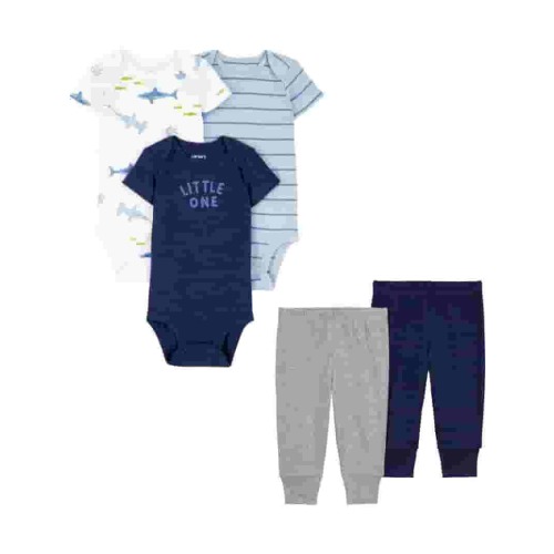 Carter's Child of Mine Baby Boy Outfit Set, 5-Piece, Sizes Preemie-18 Months