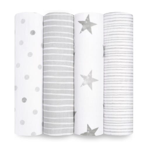 Dusty Cotton Muslin Swaddle 4pk | aden + anais