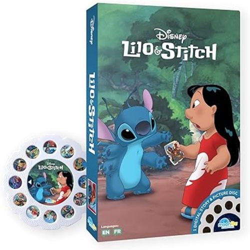 Moonlite Storytime - Disney's Lilo & Stitch Storytime Disc - A Magical Way to Read Together - Projector Sold Separately - Digital Story w/ Sound FX - Learning Gifts for Kids Ages 1 Year & Up