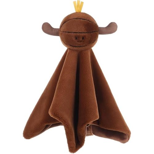 Apricot Lamb Basketball Blanket Soft Loveys for Babies, Security Blanket for Baby Boy and Girl, Infant and Toddlers 13.8x13.8 Inches