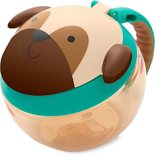 Skip Hop Baby Snack Container, Mealtime Snack Cup, Pug