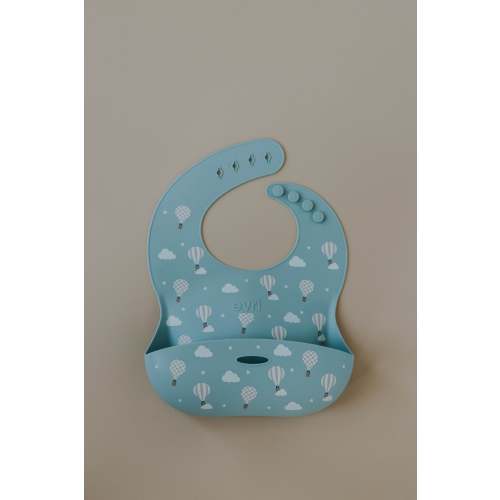 Printed Silicone Bib Up Up & Away