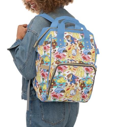 Beauty & The Beast Multifunctional Diaper Backpack