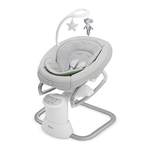 Graco Soothe My Way Swing with Removable Rocker, Madden - Versatile Baby Swing & Portable Rocker - w/ Rocker