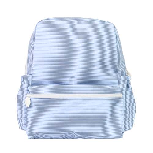 Navy Mini Stripe Large Backpack