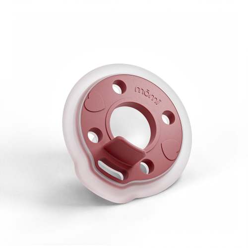 babypace® breast-like pacifier in rich cranberry red | mōmi