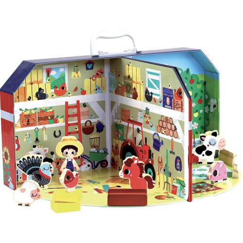 Vilac - My Little Wooden Farm in a Suitcase