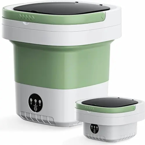 Portable Washing Machine, 16L Foldable & Lightweight, 3 Cleaning Modes, Compact Laundry, No Installation & Easy to Use for Travel, RV, Small Apartment & Dorm Room