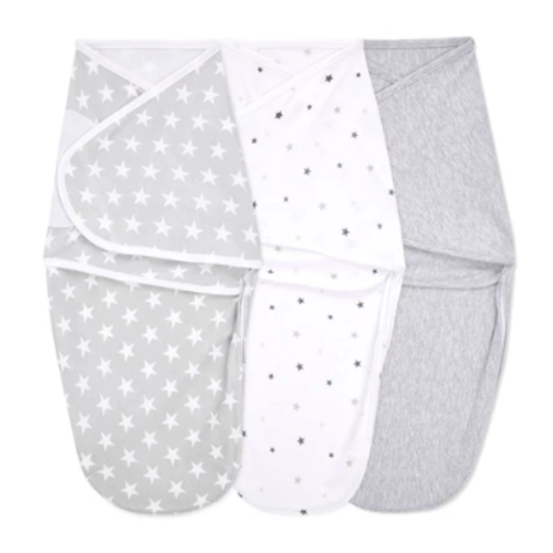 aden + anais twinkle baby cotton easy swaddle size 0-3 months