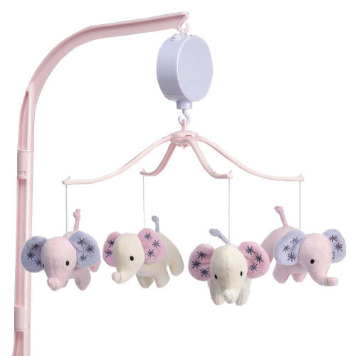 Elephant Dreams Pink Musical Baby Crib Mobile Soother Toy
– Lambs & Ivy