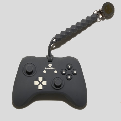 Lil Pro Controller Teether In Slate Teether – BabyGlitch