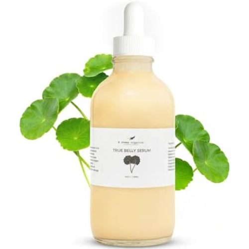 8 Sheep True Belly Serum, Pregnancy-Safe Skin Care Belly Oil with Triple-Weighted Hyaluronic Acid & Centella Asiatica, Supports Hydration & Skin Elasticity, Made in USA in Small Batches, 4 FL OZ