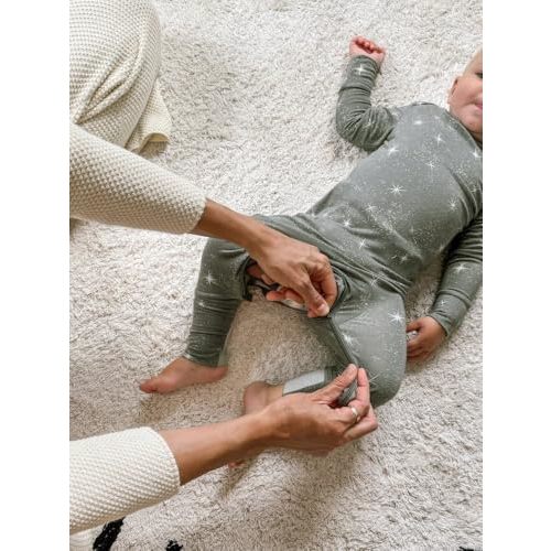 GUNAMUNA Convertible Baby Footie Pajamas with Diaper-ZiP
