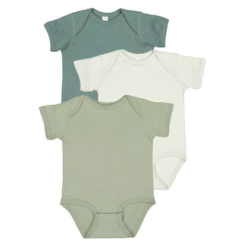 RABBIT SKINS Baby Bodysuit Girl & Boy | Newborn 0-3 Months to 24 Month Toddler 3-Pack Bulk Set, Snap Easy Closure