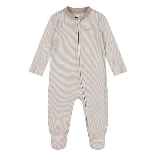 Baby Nike Striped Sleep & Play Footed Coverall