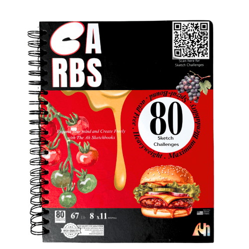The Carbs Sketchbook The Arts Haven, 8.5x11, Multicolor, 80 Page